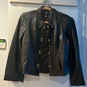 Alfani leather jacket. Soft leather very comfy. new without tags